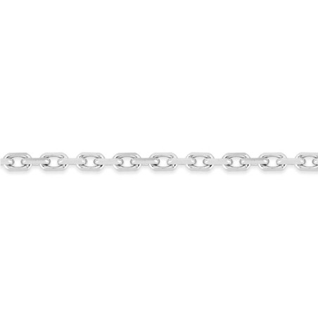 Chaîne forçat 1,75 mm edora diamantée or 375 ‰ blanc edo9kf55gr – colliers or 375