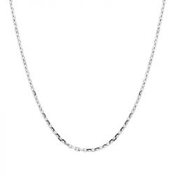 Chaîne forçat edora 1,65 mm diamantée or 375 ‰ blanc edo9kf50gr - colliers-or-375-1000 - edora - 0