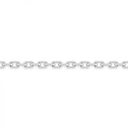 Chaîne forçat edora 1,65 mm diamantée or 375 ‰ blanc edo9kf50gr - colliers-or-375-1000 - edora - 1