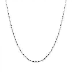 Chaîne forçat 1,45 mm edora diamantée or 375 ‰ blanc edo9kf45gr - colliers-or-375-1000 - edora - 0