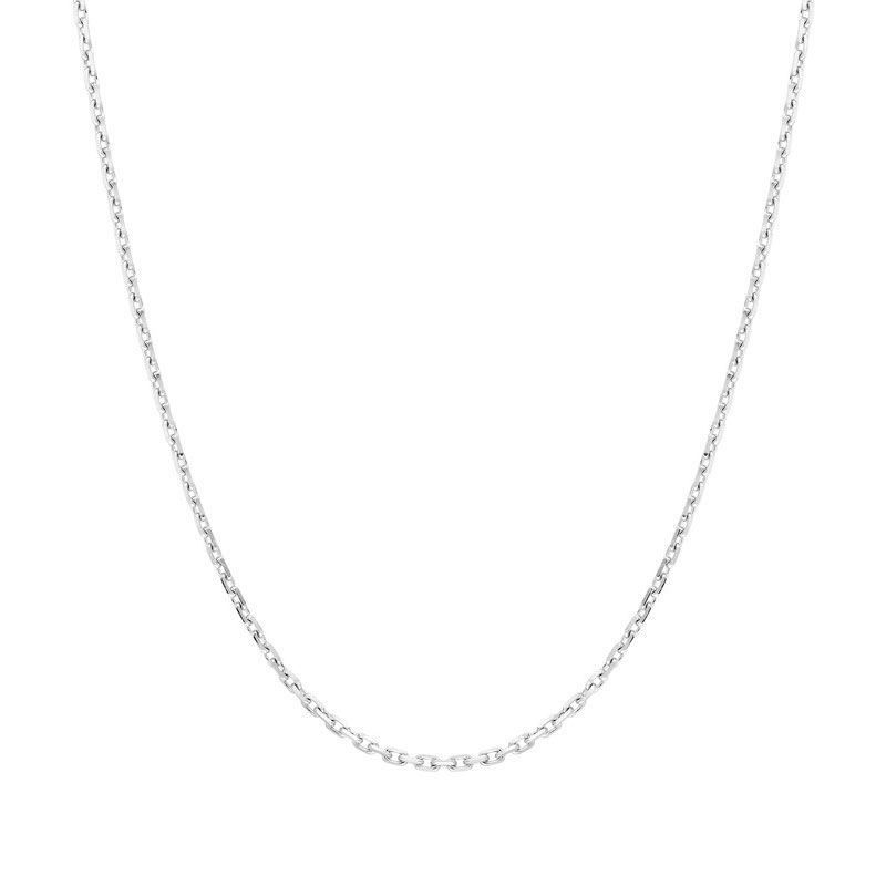 Chaîne forçat 1,28 mm edora diamantée or 375 ‰ blanc edo9kf40gr - colliers-or-375-1000 - edora