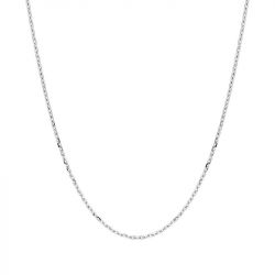 Chaîne forçat edora diamantée or 375 ‰ blanc largeur 1,10 mm edo9kf35gr - colliers-or-375-1000 - edora - 0