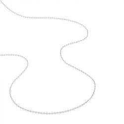 Chaîne forçat edora diamantée or 375 ‰ blanc largeur 1,10 mm edo9kf35gr - colliers-or-375-1000 - edora - 1