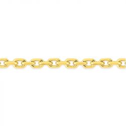 Chaîne forçat 2,25 mm edora diamantée or 375 ‰ jaune edo9kf70 - colliers-or-375-1000 - edora - 2