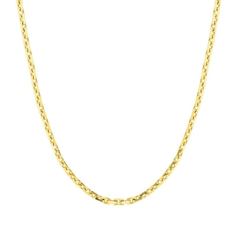 Chaîne forçat 2,10 mm edora diamantée or 375 ‰ jaune edo9kf65 - colliers-or-375-1000 - edora