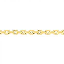 Chaîne forçat 1,85 mm edora diamantée or 375 ‰ jaune edo9kf60 - colliers-or-375-1000 - edora - 1