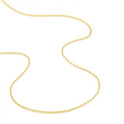 Chaîne forçat 1,60 mm edora diamantée or 375 ‰ jaune  edo9kf50 - colliers-or-375-1000 - edora - 1