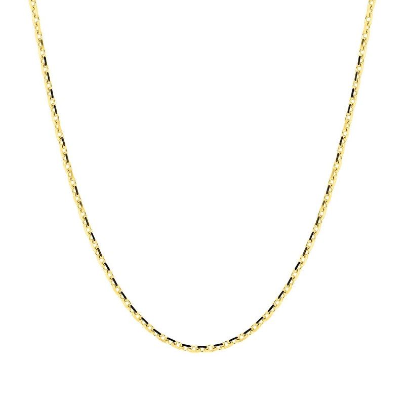 Chaîne forçat 1,45 mm edora diamantée or 375 ‰ jaune edo9kf45 - colliers-or-375-1000 - edora
