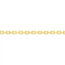 Chaîne forçat 1,45 mm edora diamantée or 375 ‰ jaune edo9kf45 - colliers-or-375-1000 - edora - 1