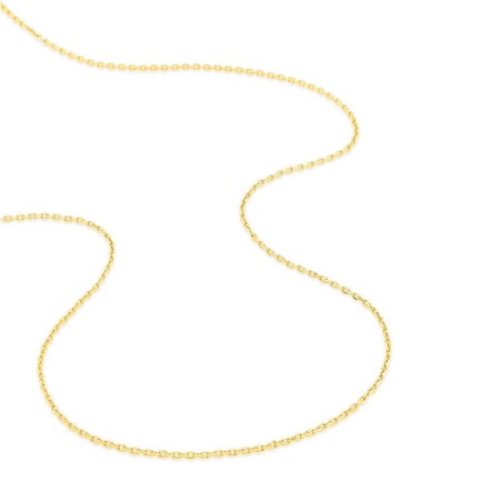 Chaîne forçat 1,45 mm edora diamantée or 375 ‰ jaune edo9kf45 – colliers or 375