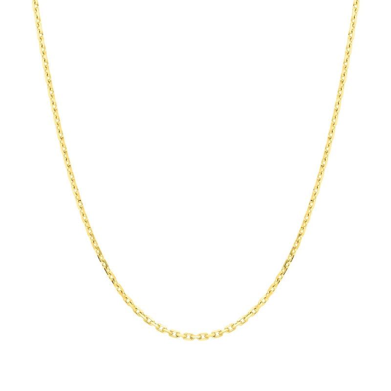 Chaîne forçat 1,28 mm edora diamantée or 375 ‰ jaune edo9kf40 - colliers-or-375-1000 - edora