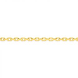 Chaîne forçat 1,28 mm edora diamantée or 375 ‰ jaune edo9kf40 - colliers-or-375-1000 - edora - 1