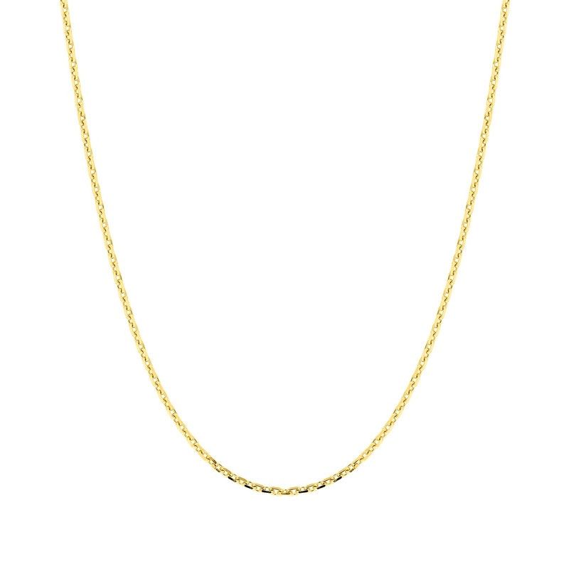 Chaîne forçat 1,10 mm edora diamantée or 375 ‰ jaune edo9kf35 - colliers-or-375-1000 - edora