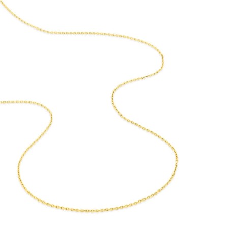 Chaîne forçat 1,10 mm edora diamantée or 375 ‰ jaune edo9kf35 – colliers or 375