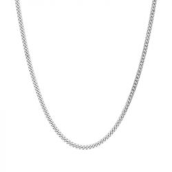 Chaîne gourmette 1,70 mm edora diamantée or 375 ‰ blanc edo9kg50gr - colliers-or-375-1000 - edora - 0