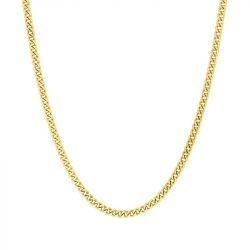 Chaîne gourmette 1,90 mm edora diamantée or 375 ‰ jaune  edo9kg55 - colliers-or-375-1000 - edora - 0