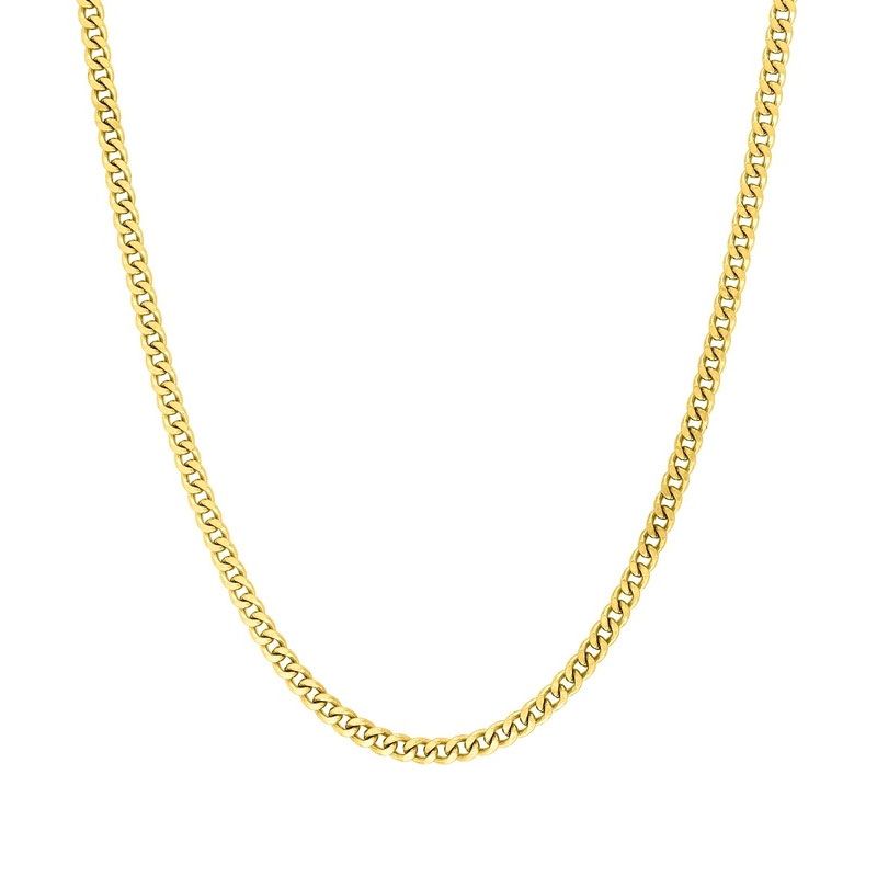 Chaîne gourmette 1,90 mm edora diamantée or 375 ‰ jaune  edo9kg55 - colliers-or-375-1000 - edora