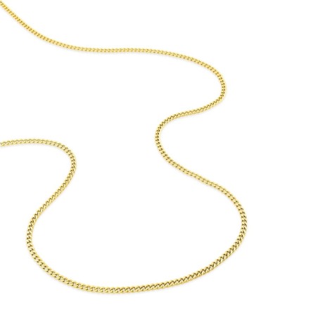 Chaîne gourmette 1,90 mm edora diamantée or 375 ‰ jaune  edo9kg55 – colliers or 375
