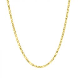 Chaîne gourmette 1,76 mm edora diamantée or 375 ‰ jaune edo9kg47 - colliers-or-375-1000 - edora - 0