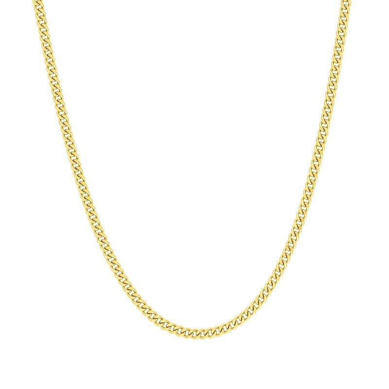 Chaîne gourmette 1,76 mm edora diamantée or 375 ‰ jaune edo9kg47 - colliers-or-375-1000 - edora