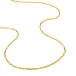 Chaîne gourmette 1,76 mm edora diamantée or 375 ‰ jaune edo9kg47 - colliers-or-375-1000 - edora - 2