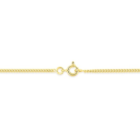 Chaîne gourmette 1,76 mm edora diamantée or 375 ‰ jaune edo9kg47 – colliers or 375