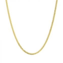 Chaîne gourmette 1,70 mm edora diamantée or 375 ‰ jaune  edo9kg45 - colliers-or-375-1000 - edora - 0