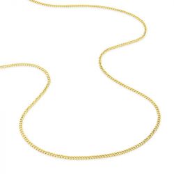Chaîne gourmette 1,70 mm edora diamantée or 375 ‰ jaune  edo9kg45 - colliers-or-375-1000 - edora - 2