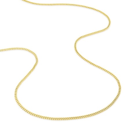 Chaîne gourmette 1,70 mm edora diamantée or 375 ‰ jaune  edo9kg45 – colliers or 375