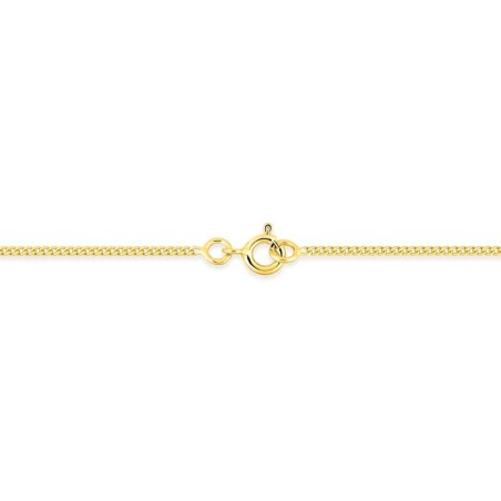 Chaîne gourmette 1,50 mm edora diamantée or 375 ‰ jaune edo9kg43 – colliers or 375
