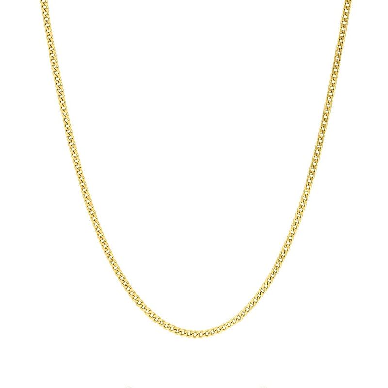 Chaîne gourmette 1,15 mm edora diamantée or 375 ‰ jaune  edo9kg35 - colliers-or-375-1000 - edora