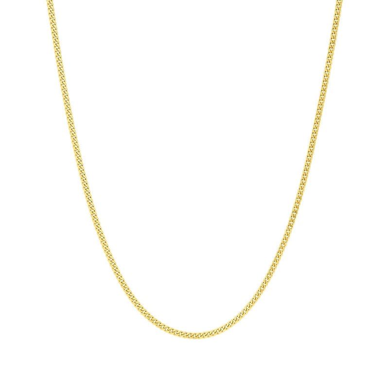 Chaîne gourmette 1,00 mm  edora diamantée or 375 ‰ jaune edo9kg30 - colliers-or-375-1000 - edora