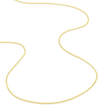 Chaîne gourmette 1,00 mm  edora diamantée or 375 ‰ jaune edo9kg30 – colliers or 375