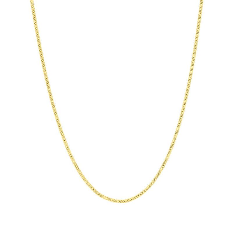 Chaîne gourmette 0,88 mm edora diamantée or 375 ‰ jaune edo9kg25 - colliers-or-375-1000 - edora