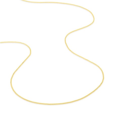 Chaîne gourmette 0,88 mm edora diamantée or 375 ‰ jaune edo9kg25 – colliers or 375