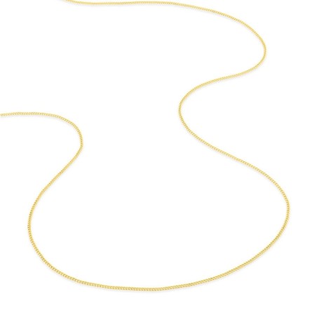 Chaîne gourmette 0,77 mm edora diamantée or 375 ‰ jaune edo9kg23 – colliers or 375