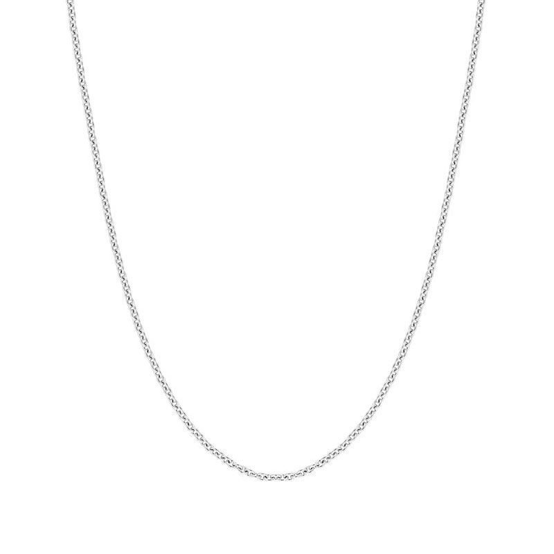 Chaîne forçat ronde 1,10 mm edora or 375 ‰ blanc edo9kfr30gr - colliers-or-375-1000 - edora