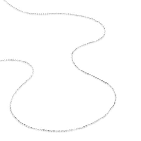 Chaîne forçat ronde  0,90 mm edora or 375 ‰ blanc edo9kfr24gr – colliers or 375