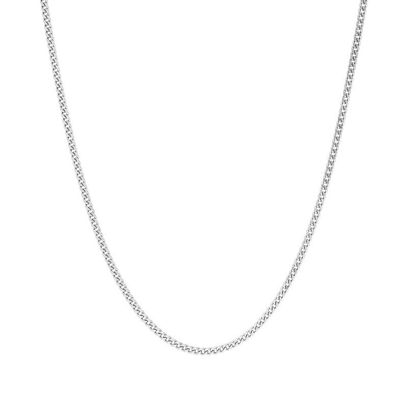 Chaîne gourmette 1,15 mm edora diamantée or 375 ‰ blanc edo9kg35gr - colliers-or-375-1000 - edora