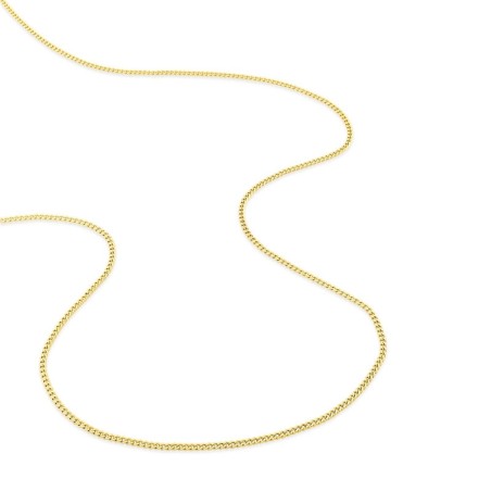 Chaîne gourmette 1,35 mm  edora diamantée or 375 ‰ jaune edo9kg40 – colliers or 375