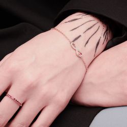 Bracelet femme infini edora plaqué or et oxydes edo76300150 - bracelets-plaque-or - edora - 1