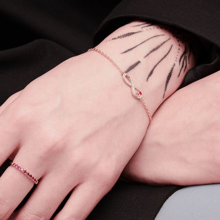 Bracelet or & argent, bracelet plaqué or, bracelet cuir & tissu (2) - bracelets-plaque-or - edora - 2