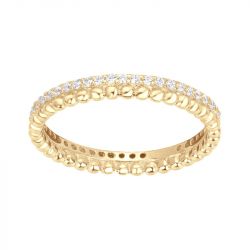 Bague femme edora vermeil jaune et oxydes edov610024zb - bagues-vermeil - edora - 0