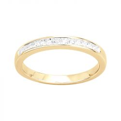 Bague femme alliance edora vermeil jaune et oxydes edov610017zb - bagues-vermeil - edora - 0