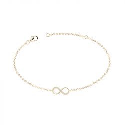 Bracelet femme infini edora vermeil jaune et oxydes edov630005zb - bracelets-vermeil - edora - 0