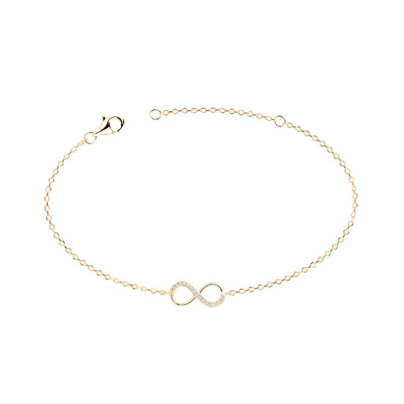Bracelet femme infini edora vermeil jaune et oxydes edov630005zb - bracelets-vermeil - edora