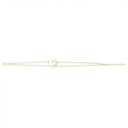 Bracelet femme coeurs edora vermeil jaune et oxydes edov630007zb - bracelets-vermeil - edora - 2