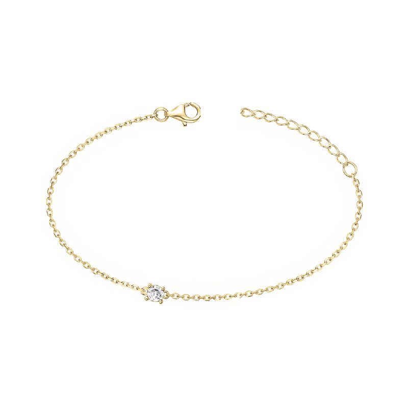 Bracelet femme edora vermeil jaune et oxyde edov630013zb - bracelets-vermeil - edora