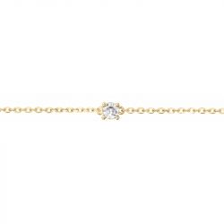 Bracelet femme edora vermeil jaune et oxyde edov630013zb - bracelets-vermeil - edora - 1