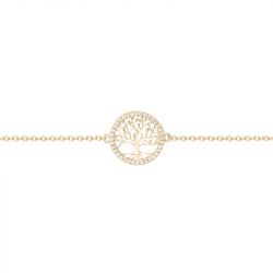 Bracelet femme arbre de vie edora vermeil jaune et oxydes edov630017zb - bracelets-vermeil - edora - 2